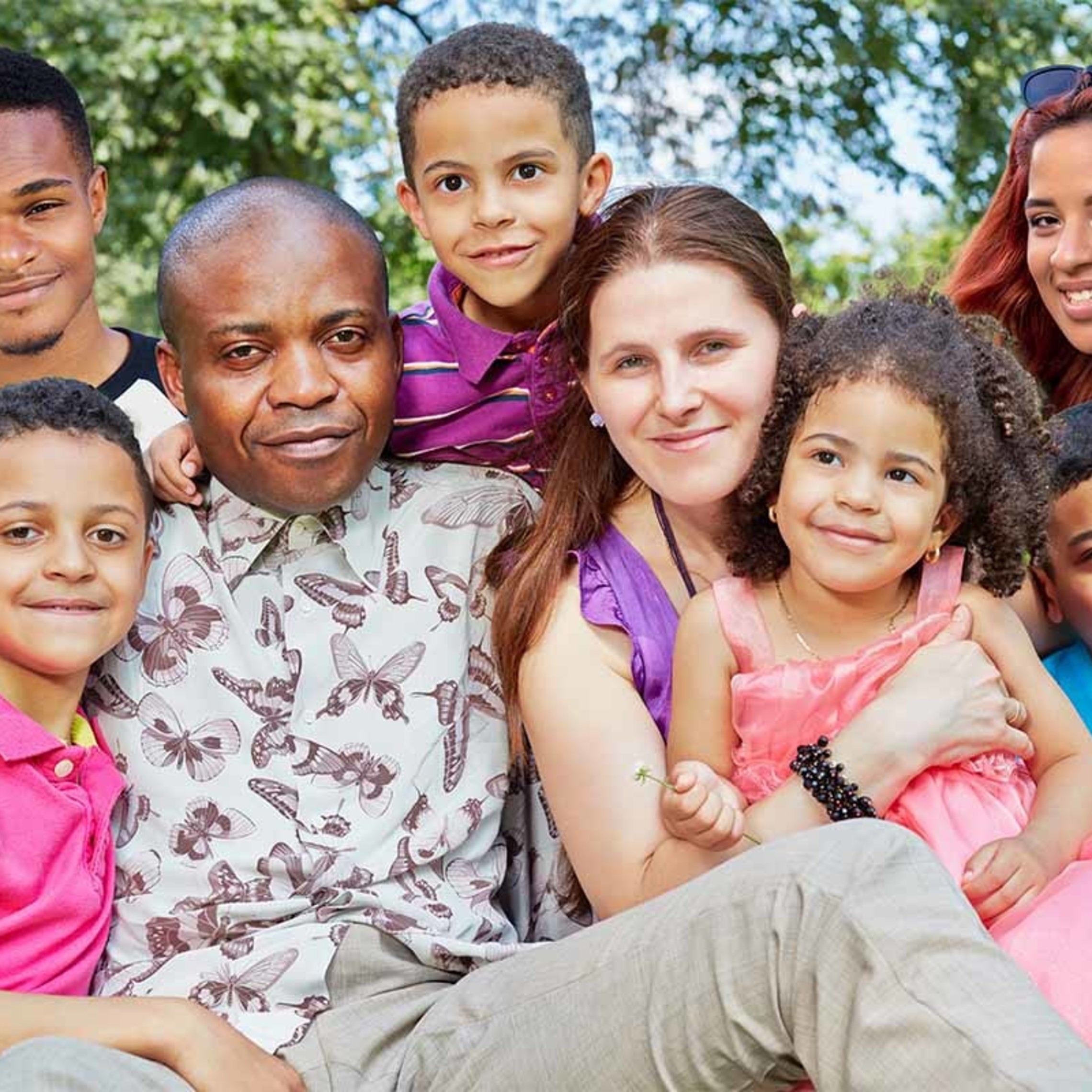 Dan and Stacey, with their six children